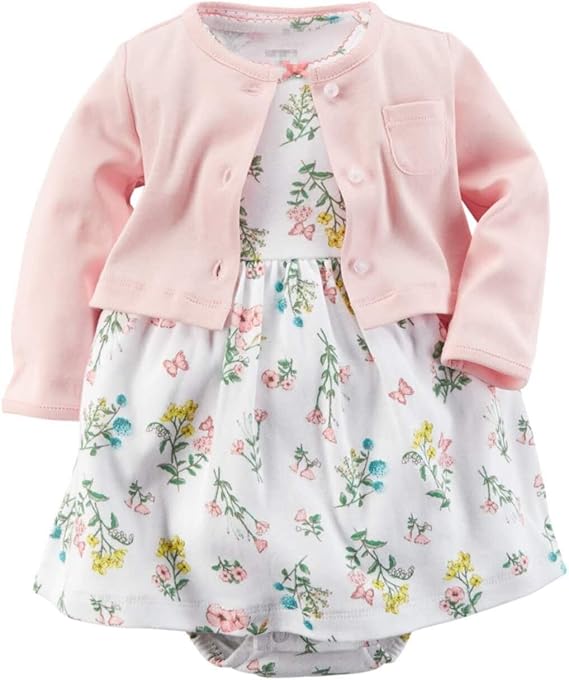 Amazon Co Jp カーターズ Carter S カーディガン 半袖ロンパース ワンピース 2点セット ベビー服 女の子 並行輸入品 服 ファッション小物