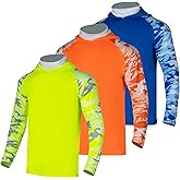 Drizomo Men's High Visibility Safety Long Sleeve T Shirts with Hood,UPF 50+ Construction Work Camo Fishing Shirt Hoodie