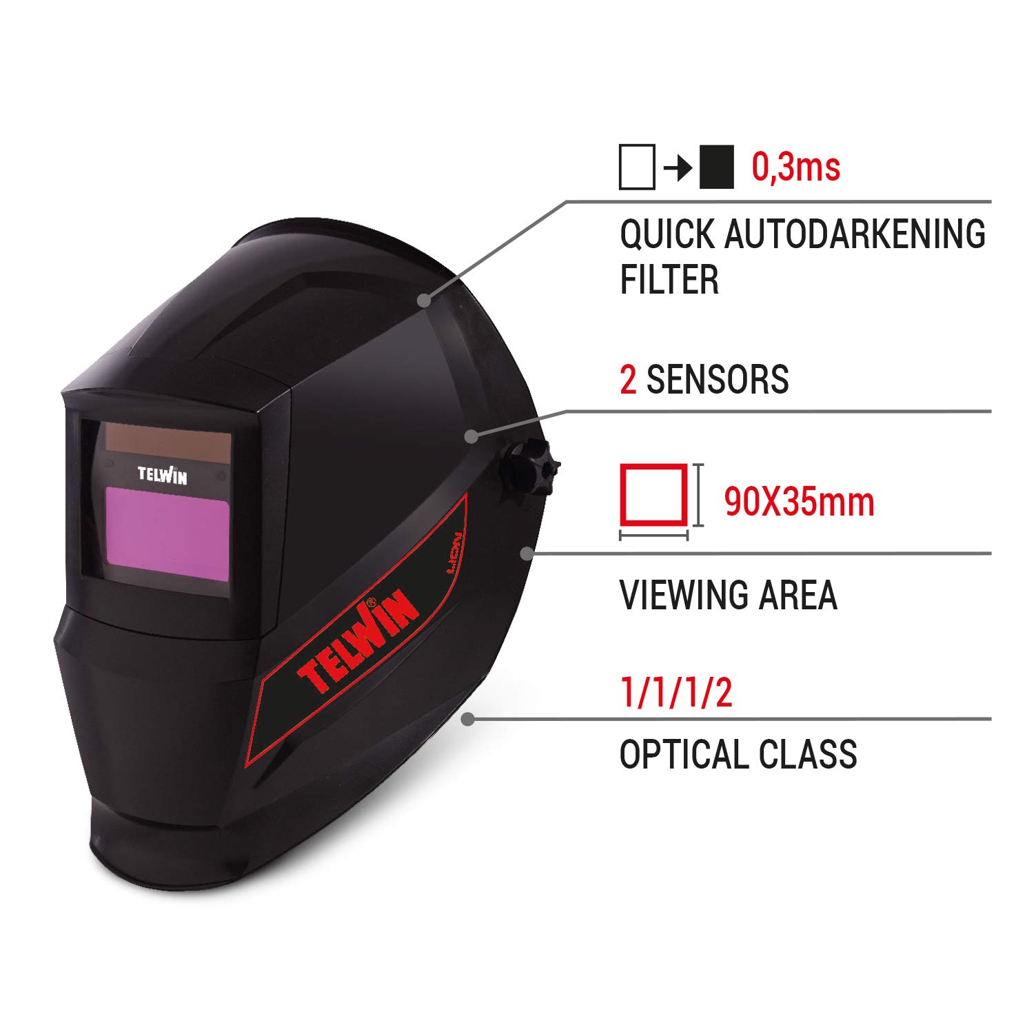 Telwin 804151 LION Schweißhelm 2