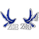 ZPB Sorority Gift 925 Sterling Silver ZPB Earrings Sorority Jewelry Gifts for Women