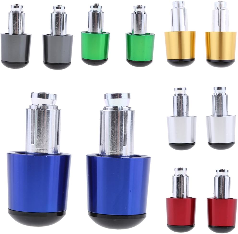 Sharplace 2pcs Embouts De Poign/&eacute;e Barre de Guidon Universel De Moto en Aluminium Pi/&egrave;ce de Rechange Bleu