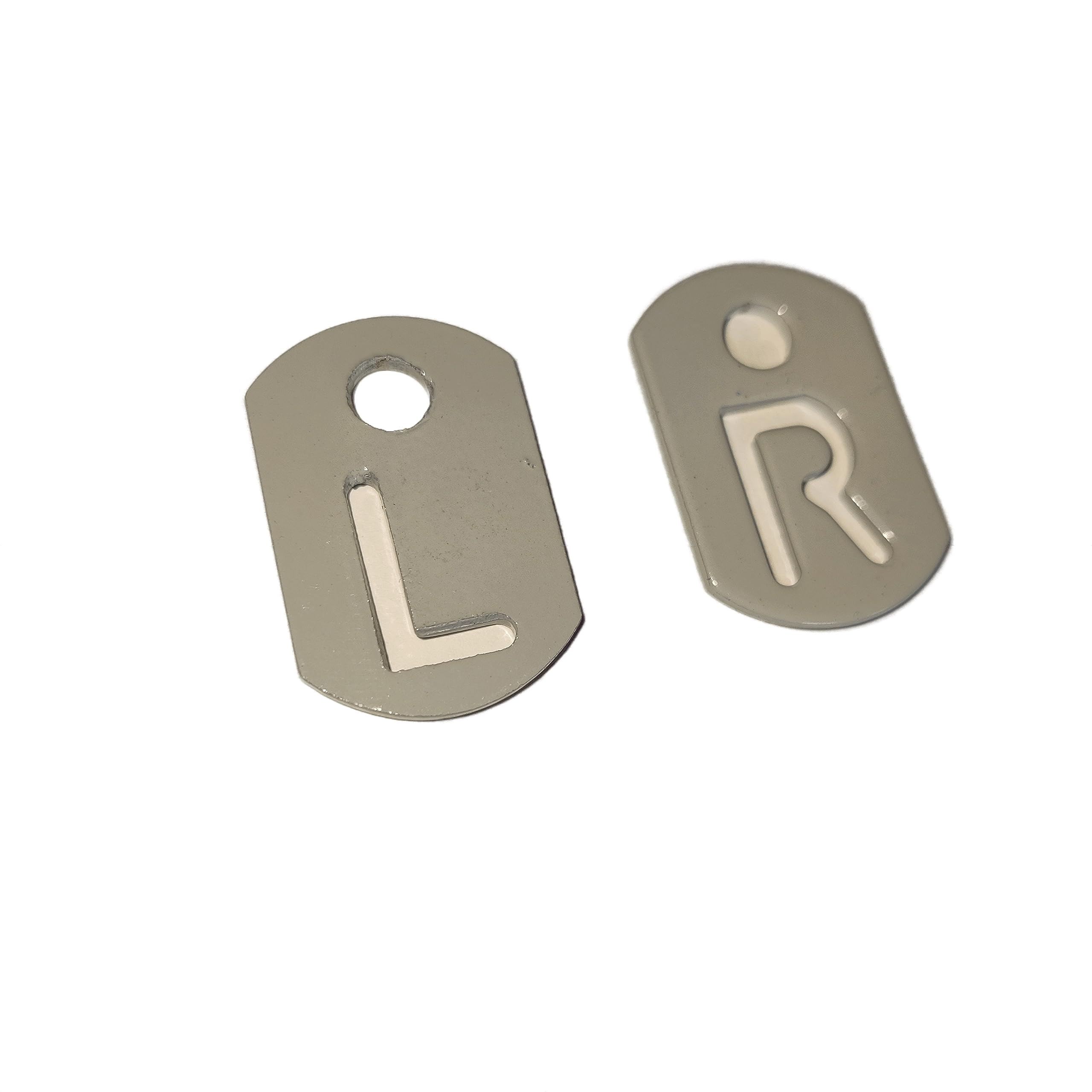 Radiography Tablet Markers L and R for Radiographers Light Grey