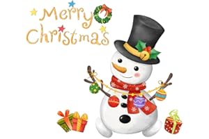 Christmas Toilet Seat Sticker, Merry Christmas Toilet Lid Decals Christmas Snowman Toilet Sticker, Self-Adhesive Car Truck De