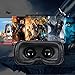 HAMSWAN 3D VR Headset, 3D VR Glasses Virtual Reality Headset for 3D Movies and Games - Light Weight VR Goggles Compatible with iOS, Android and Other Phones within 4.0-6.0 Inch