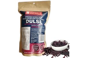 OCEAN'S BALANCE CLEAN TASTE OF MAINE Ocean's Balance Organic Whole Leaf Dulse – Maine Coast Vegetables for Keto, Paleo Diet, & Vegan Diets – Sweet Seaweed Gluten Free Products (2oz Bag)