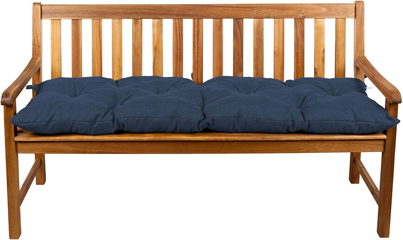 gutekissen Bench cushion Patio Lawn Bench or Swing Garden Furniture LS (200x50, Navy blue 17)