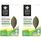 Yamamotoyama Organic Matcha Sencha Premium Green Tea (2 Pack, Total of 16oz)