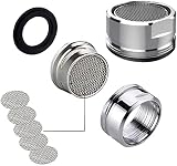 ElegantTin 6Pcs Water Saver Tap Aerator Replacement 24mm Stainless Silver view 7