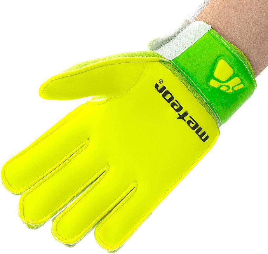 Meteor Fussball Torwarthandschuhe Fur Kinder Spieler Handschuhe Heren Fussball Handschuhe Damen Tormann Handschuhe Schutzt Die Finger Tormannhandschuhe Jungen Torwart Spieler Handschuhe Catch Green Torwarthandschuhe
