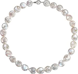White Freshwater Cultured Coin Pearl 