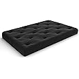 Nirvana Futons Extra Thick Premium 10-Inch Queen Futon Mattress, Black Twill - Made in USA