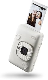 INSTAX mini LiPlay Hybrid Instant Camera Misty White 2.7in LCD USB-C