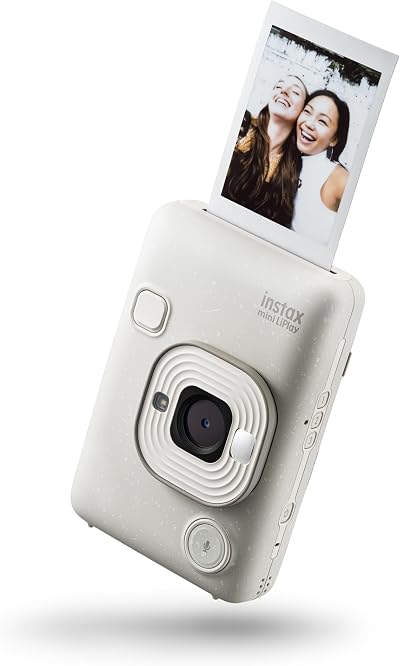INSTAX mini LiPlay Hybrid Instant Camera Misty White 2.7in LCD USB-C