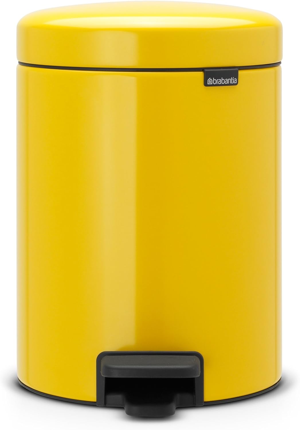Brabantia Pedal Bin newIcon with Plastic Inner Bucket, 5 Litre Daisy