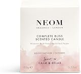 NEOM Complete Bliss Scented Candle 1 Wick Blush Rose Lime Black Pepper 185g view 5