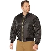 Rothco MA-1 Flight Jacket – Iconic Bomber Style Cold Weather Coat Windbreaker