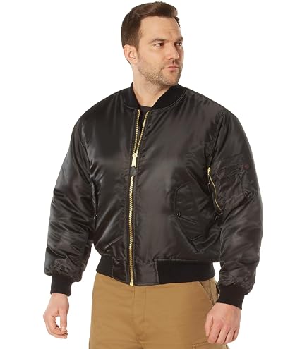 Amazon.com: MIL-TEC MA1 US Flight Jacket Basic Nylon Shell Black