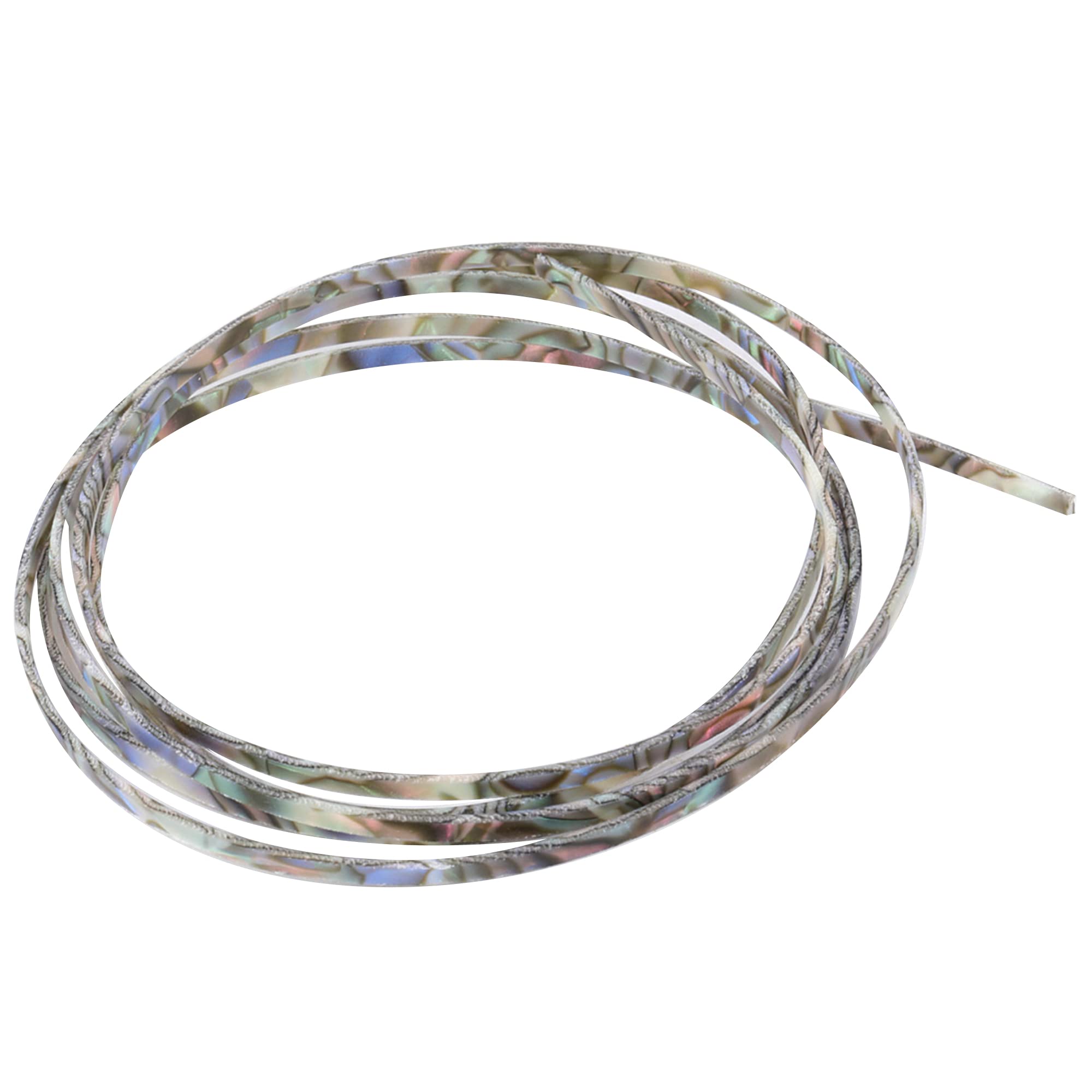 Musiclily 1650x3x1.5mm Plastic Acoustic Classical Guitar Binding, Abalone Shell