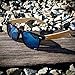OCT17 Wood Bamboo Wooden Vintage Sunglasses Eyewear for Mens Womens - Black