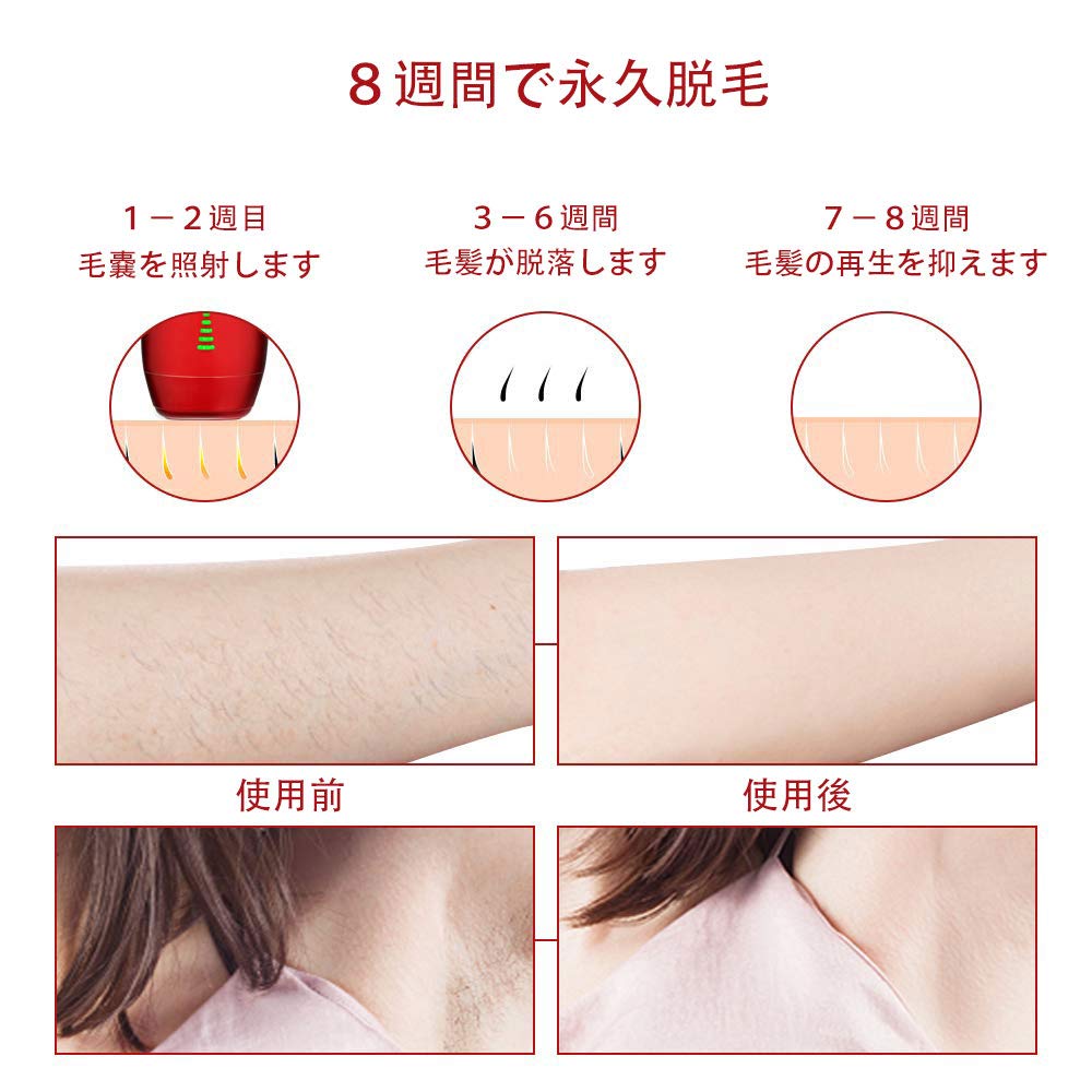 Mua Hatsubi 脱毛器 光脱毛器 永久脱毛 レディース メンズ わき 腕 背中 Vio 足 顔 全身ムダ毛処理 50万発脱毛照射 万発美顔機能付 カートリッジ交換可 ダークレッド マットオイル Tren Amazon Nhật Chinh Hang 21 Fado