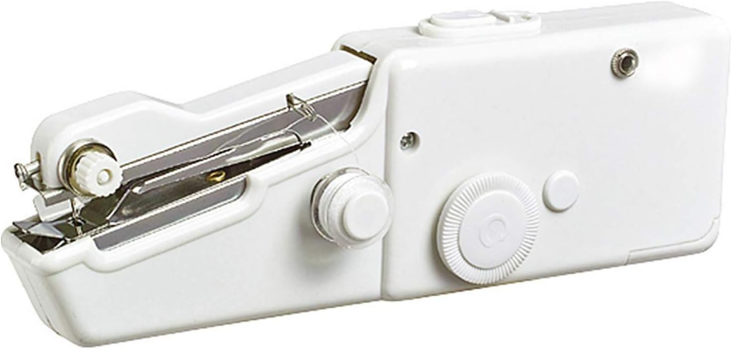 Cordless Mini Portable Battery/Mains Powered Handheld Sewing Machine Home Travel