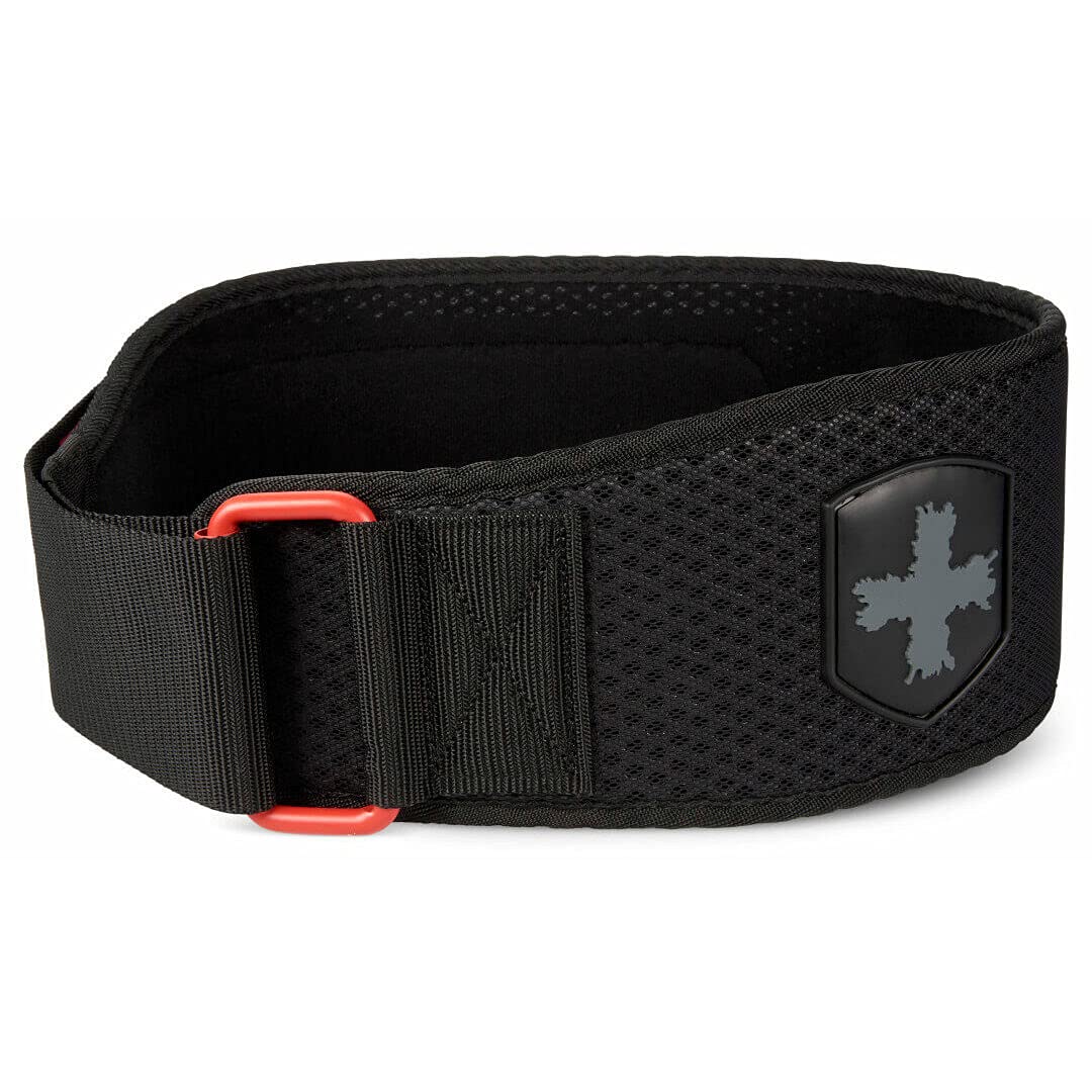 Harbinger Hexcore Weightlifting Belt-Stabilizes Core Muscles And Supports Lower Back,Honeycomb Structure Provides Maximum Airflow and Breathability,Ideal For Moderate Lifts,Medium,Red