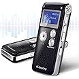 32GB Digital Voice Recorder - Voice Activated Recorder with Playback Upgraded Portable Tape Recorder for Lectures, Meetings, Interviews, Audio Recorder Dictaphone USB, MP3, Password