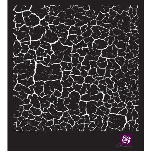 Prima Marketing Prima Designer Stencil, 6 by 6-Inch, Crackle