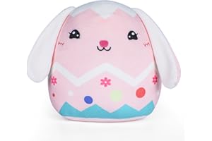 refavor Easter Bunny Stuffed Animal - 8 Inch Pink Easter Stuffed Animals Stuffed Animal Bunny Toy Gift Cute Easter Plush Pillow Soft Rabbit Plushies Toy Bunny Stuffed Animal Gift Girls
