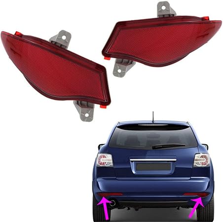 Amazon Baodiparts 車1組赤レンズリアバンパー光ランプリフレクターハウジングフォグランプ ブレーキ テールランプ 車 バイク