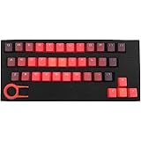 ATTAV 37 Keys PBT Keycaps Double-shot Backlit Keycap Set for Mechanical Keyboard (Gradient Lava Red)