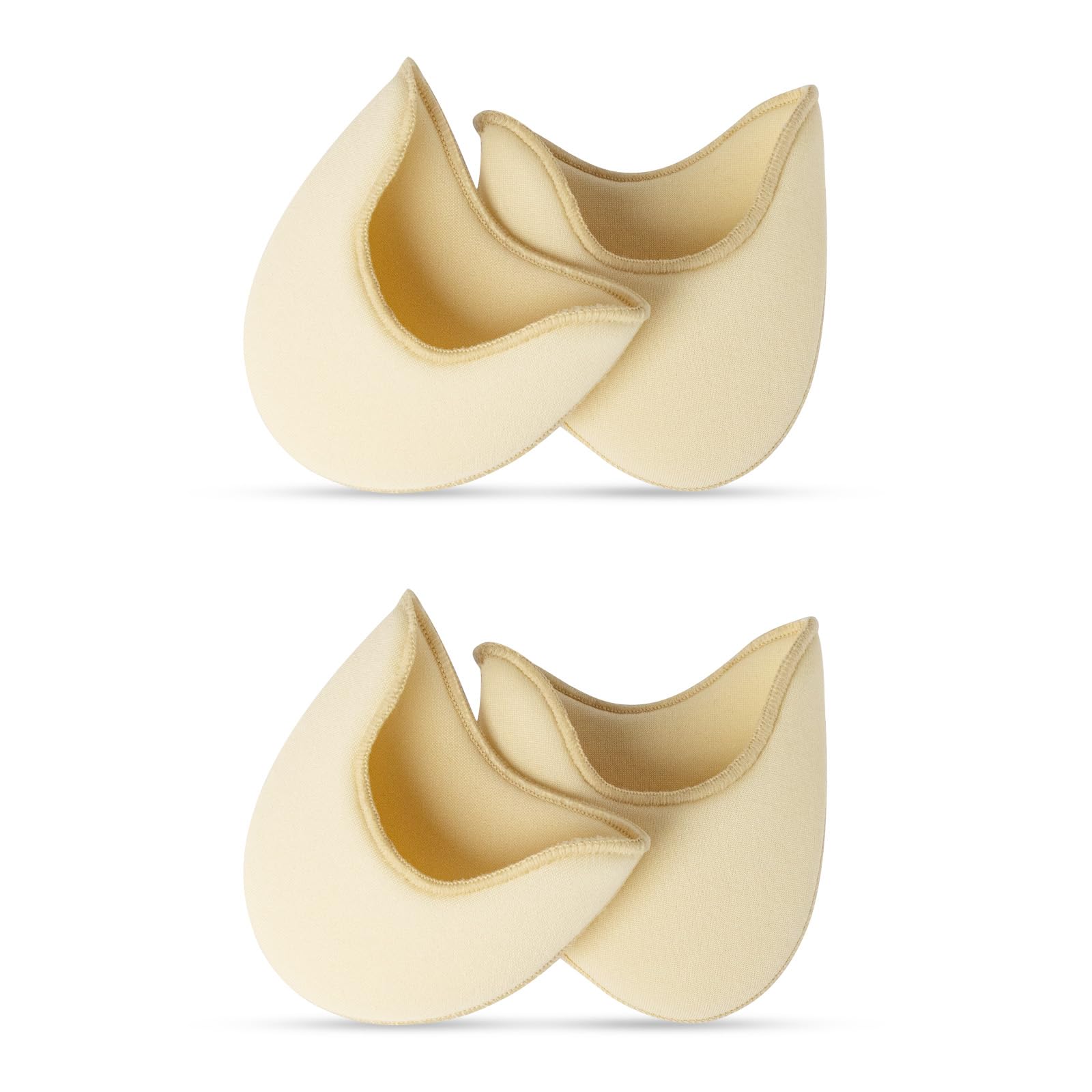 Photo 1 of 4Pcs Ballet Toe Pads for Pointe Shoes – Breathable Pointe Shoe Toe Pads, Cushioned Protectors for Ballerinas & High Heel Comfort