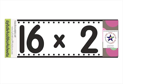 Tables Flash Cards Tables from 16 to 19 -Fast Learning, Answers at Back
