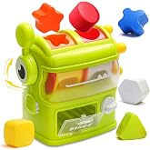 Shape Sorter Toys for Kids, Sensory Learning Activity Montessori Toy | Interactive, Color Matching &amp; Sorting, Learning STEM Toy for Baby Boys Girls Birthday Gift