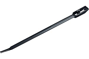 Mega Cargo Control 35" Black Combination Winch Bar with Square Head - Carbon-Steel Construction and Non-Slip Handle for Flatbed and Trailer Winches