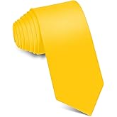JUNMEISI Men's Ties Solid Pure Color 3.15" (8CM) Necktie Black Ties For Men