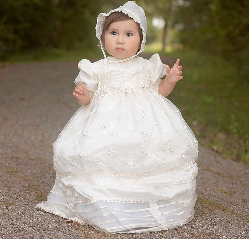 silk baptism dress
