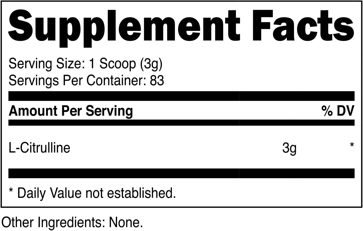 Nutricost Pure L-Citrulline (Base) Powder 250 Grams: Health & Personal Care