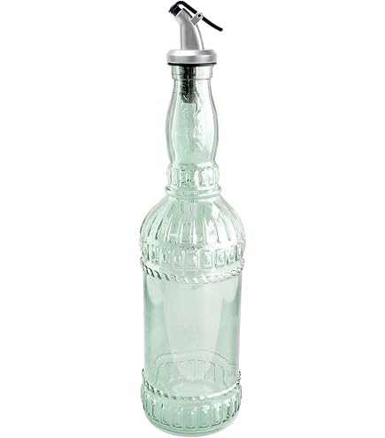 Amazon.com: Grant Howard Roma Embossed Glass Oil and Vinegar Cruet