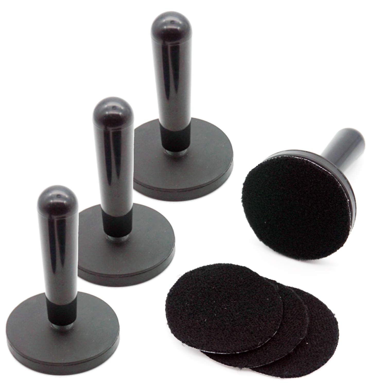Ewrap 4 Piece Vinyl Wrap Magnets Holder with 4 Pcs Fabric Felts, Vinyl Wrapping Tools for Graphics Sign making,Window Tint