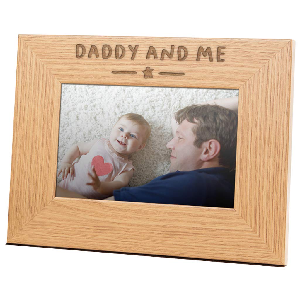 Wooden Engraved Daddy And Me Photo Frame/Daddy Picture Frames / 6x4