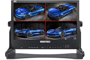 SEETEC ATEM156 15.6" 4 HDMI Input Output Quad Split Display for ATEM Mini Video Switcher Live Streaming Broadcast Director Monitor Used in Movie Production