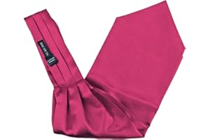 Dan Smith Solid Feel Silk Cravat Tie For Wedding Famliy Shirt Cravat Scarves Pocket-Square Cuff Set