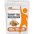 BulkSupplements.com Turkey Tail Mushroom Extract Powder - Coriolus Versicolor Extract, Turkey Tail Mushroom Powder - Vegan & Gluten Free, 1000mg per Serving. 500g (1.1 lbs) (Pack of 1)