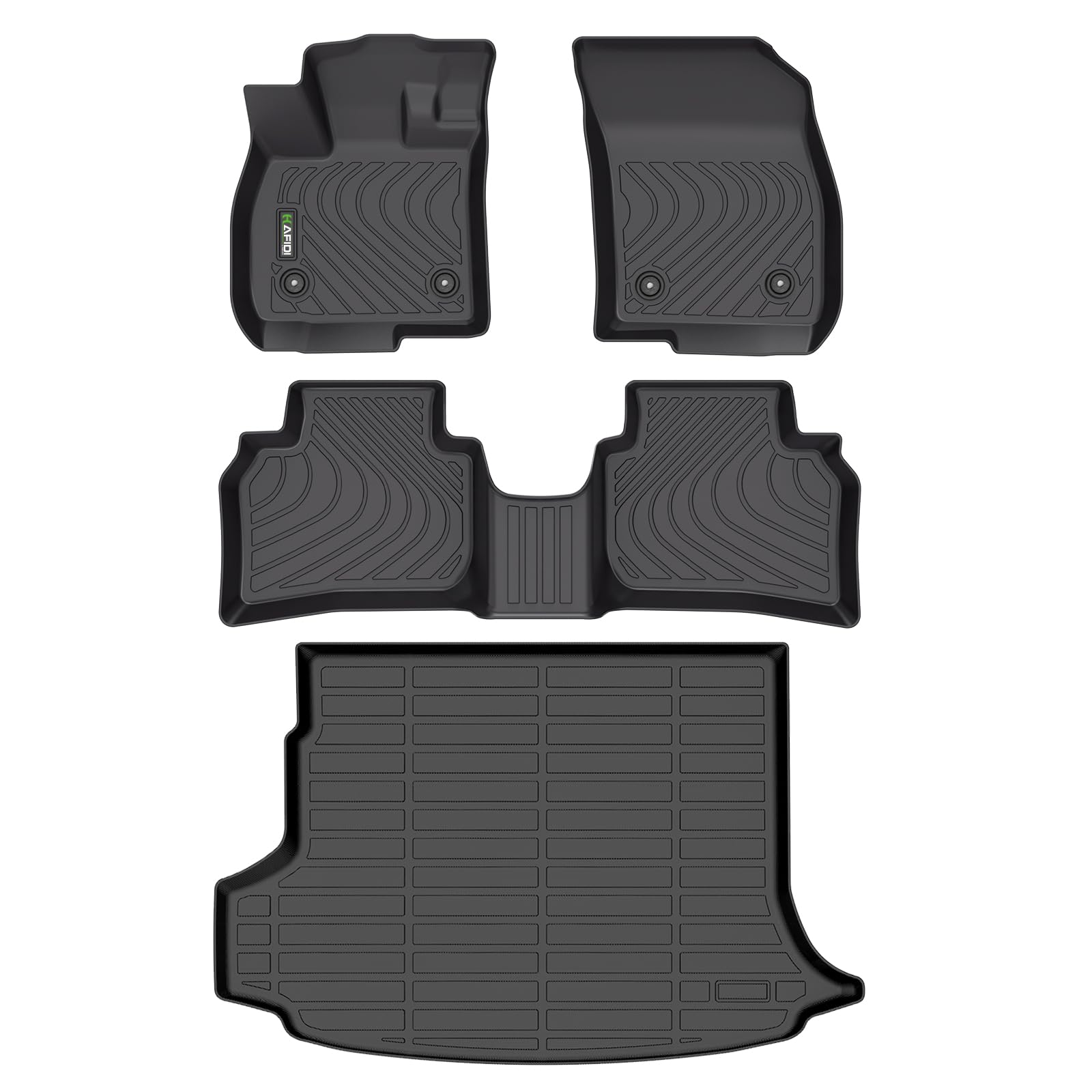 HAFIDI® Floor Mats & Cargo Liner Set Fit for 2021-2024 2025 2026 Buick Envision All Weather Protection TPE Anti-Slip Automotive Full Set Floor Liners Custom Accessories - Black Image