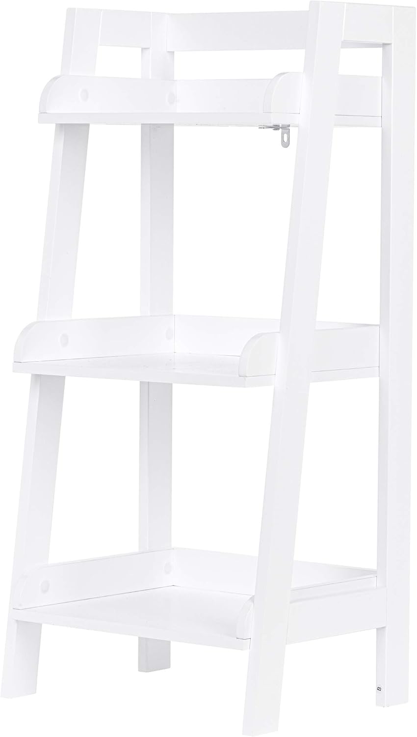 UTEX 3-Tier Ladder Shelf, Bathroom Shelf Freestanding, 3-Shelf Spacesaver Open Wood Shelving Unit, Ladder Shelf (White): Furniture & Decor