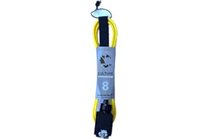 Culture Supply Surfboard Surf Leash (6 Sizes - 5 Colors): 6ft Comp | 6 ft Reg | 7ft | 8ft | 9ft | 10ft