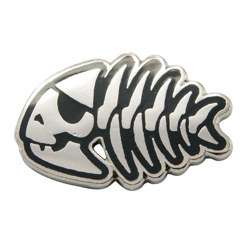 Ring of Fire Enterprises Pirate Fish Pin (Bright Silver Finish)