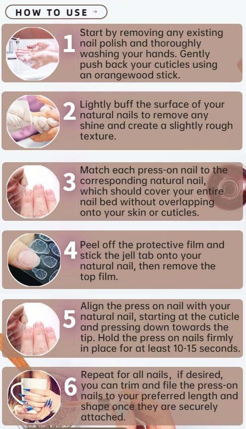 QQPPOLIU Medium Press on Nails Almond Shape with Butterfly Designs 3D Glue on Nails, 24pcs for Girl - Image 6