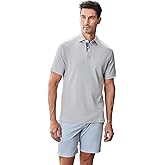 Robert Barakett Men's Georgia Short Sleeve Herringbone Polo Shirt
